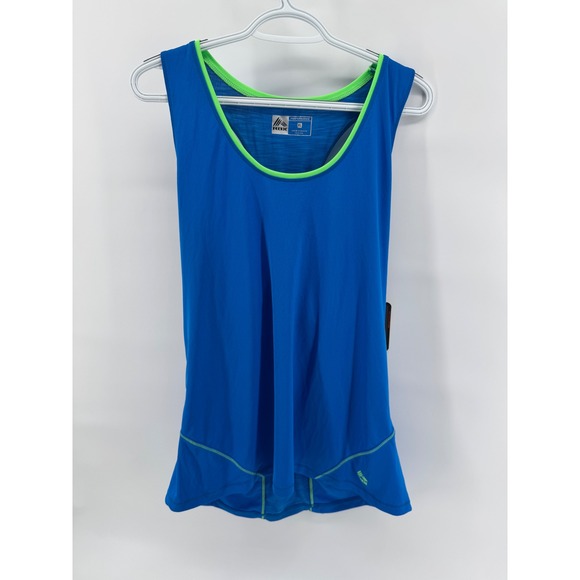RBX Womens XL Blue Green Activewear Tank Top Workout Fitness Performance - Picture 1 of 8